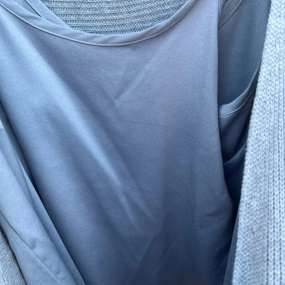 White House Black Market Gray Knit Sweater - Picture 9 of 10